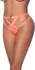 Magic Silk Exposed Cheeky Panty S/M Vibrant Orange Mesh Design