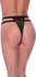 Magic Silk Cheeky Panty S/M Black - Mesh Cross-Strap Design