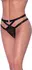 Magic Silk Cheeky Panty S/M Black - Mesh Cross-Strap Design