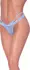 Magic Silk Exposed Cross-Strap Crotchless Tanga S/M Periwinkle Lace