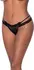 Magic Silk Exposed Cheeky Thong S/M Black Cross-Strap Lace Detail