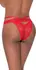 Magic Silk Exposed Cheeky Panty L/XL Crvena sa Satenskom Mašnom