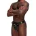 Male Power Taurus Imitation Leather Cage Thong Black One Size