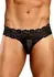 Male Power Scandal-Lace Micro Thong L/XL Crna - Mrežasti i Čipkasti Pojas