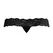 Male Power Scandal-Lace Micro Thong L/XL Crna - Mrežasti i Čipkasti Pojas