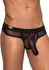 Male Power Hose Series Thong S/M Crna - Ergonomski Dizajn Pojasa