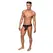 Male Power Hose Thong L/XL Black - Low Rise Waistband Design