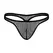 Male Power Stretch Net Bong Thong L/XL Black Comfort Fit