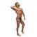 Male Power Check'd Mate Cutout Thong S/M Black - Geometric Mesh Design