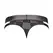 Male Power Check'd Mate Cutout Thong L/XL Black Modern Design