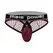 Male Power Cock Pit Net Thong L/XL Burgundy with Detachable Pouch