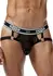 Male Power Peep Show Jock Ring S/M Black - Comfort Elastic Design