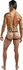 Male Power Peep Show Jock Ring S/M Black - Comfort Elastic Design