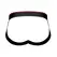 Male Power Panel Jock L/XL Black-Red Comfort Fit Supportive Bands