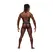 Male Power Modal Rib Jockstrap L/XL Black Comfort Waistband