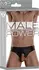 Male Power Extreme Jockstrap M Black - Double Hole Design
