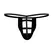 Male Power Perk-U-Later Anatomical Pouch G-String Black One Size