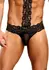 Male Power Scandal-Lace Choker Thong L/XL Mesh & Lace Black