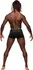 Male Power Modal Rib Pouch Short M Black - Mid-Thigh Comfort Fit
