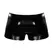 Male Power Liquid Onyx Shorts with Zipper L Black Comfort Pouch