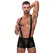 Male Power Back Singlet L/XL Black - Strappy Comfort Design