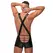 Male Power Back Singlet L/XL Black - Strappy Comfort Design