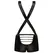 Male Power Back Singlet L/XL Black - Strappy Comfort Design