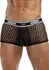 Male Power Mini Pouch Shorts XL Black - Low Rise, Branded Waistband