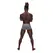 Male Power Uplift Mini Short L Grey - Satin Finish, Boosting Pouch