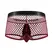 Male Power Mini Ring Shorts S Burgundy - Detachable Pouch Design