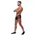 Male Power Cock Pit Net Mini Short XL Black - Snap-Off Pouch & C-Ring