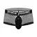 Male Power Cock Pit Mini Ring Shorts L Black - Snap-Off Pouch Design