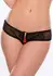 Mika Hip-Slung Gaćice Zlatni Rajsferšlus Crveni Resa One Size - Klasični Hot Pants Stil