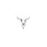 Dazzling Deep-V Cleavage Bling Sticker - Crystal Body Art Accessory