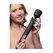 XR Brands Scepter Silicone Wand Massager Black Rechargeable Flexible
