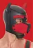 OUCH! Neoprene Puppy Hood Red - Adjustable Mask with Detachable Muzzle