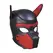 OUCH! Neoprene Puppy Hood Red - Adjustable Mask with Detachable Muzzle