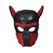 OUCH! Neoprene Puppy Hood Red - Adjustable Mask with Detachable Muzzle