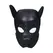 OUCH! Neoprene Puppy Play Mask Black - Adjustable Detachable Muzzle
