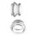 XR Brands Clear Plungers S - Silicone Nipple Enhancer Set, Small Size