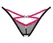 Obsessive Novenes Thong XS/S, Transparent Black, Crotchless Design