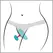 We-Vibe Moxie+ Aqua - Discreet Wearable Intimate Device, Blue