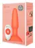 b-Vibe Rimming Plug 2 Orange - Rotating Pearl Anal System, 15 cm