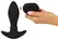 ANOS RC Dvomotorni Intimni Čep sa Pokretnim Masažnim Prstenovima, Crna, 16.4 cm