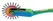 Fetish Collection Rainbow Pinwheel Metal Stimulation Tool 18.5cm