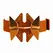 LOCKINK Posture Collar Brown - Leather Neck Restraint with Gold Accents