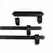 LOCKINK Adjustable Leg Spreader Black - Comfort Foam Lined Bondage Bar