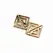 LOCKINK Gold Adjustable Nipple Clamps with Decorative Pendant