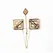 LOCKINK Gold Adjustable Nipple Clamps with Decorative Pendant