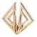 LOCKINK Adjustable Nipple Clamps Gold with Decorative Pendant, Nickel-Free